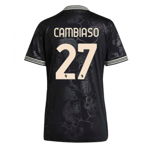 Billige Fotballdrakt Juventus Andrea Cambiaso #27 Replika Tredjedrakt Dame 2025-26 Kortermet Billige Fotballdrakt Juventus Andrea Cambiaso #27 Replika Tredjedrakt Dame 2025-26 Kortermet